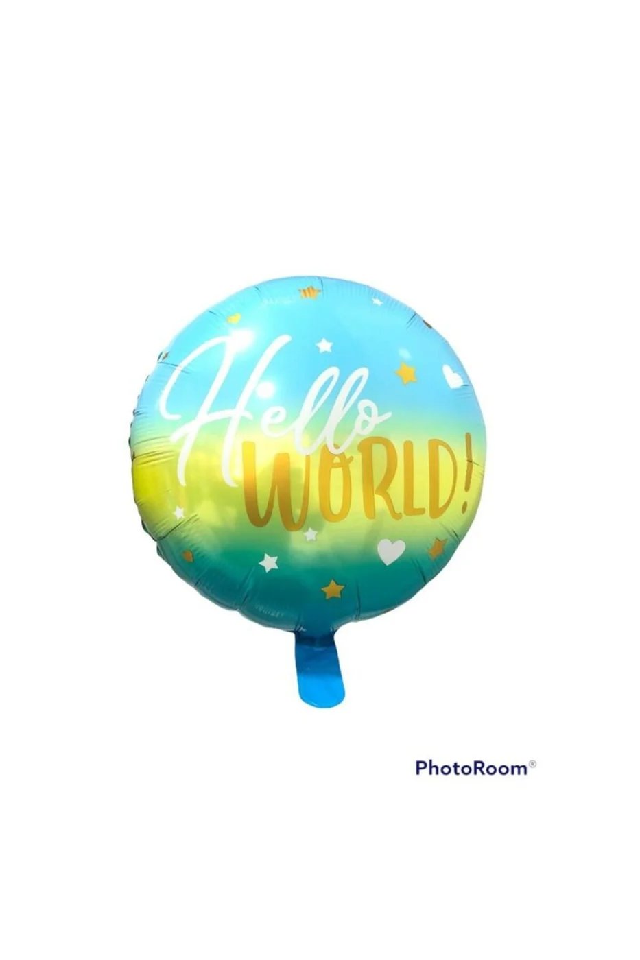 18'' Yuvarlak Mavi World Folyo Balon