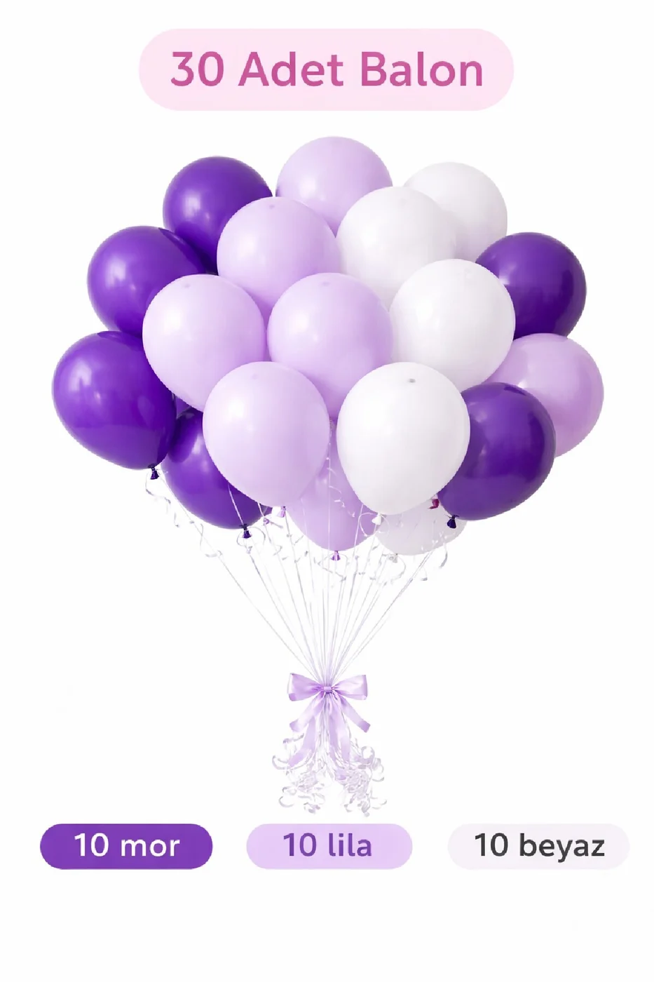 👉 “30 Adet Karışık Renk Balon Seti | Premium Parti, Doğum Günü ve Organizasyon Dekoru Seti Süsü