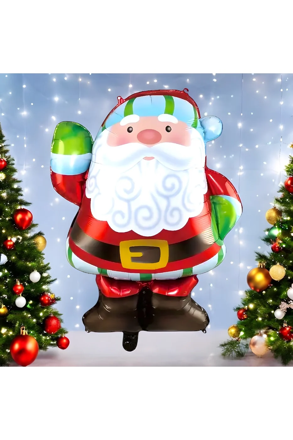 MİNİ PARTY STORE YILBAŞI Noel Baba Şekil Folyo Balon
