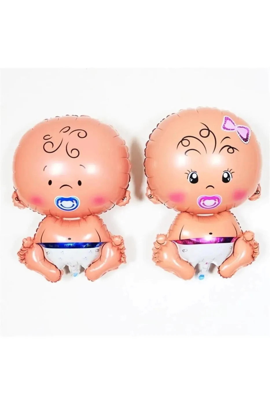 Cinsiyet Belirleme Partisi Kız Mı Erkek Mi Boy Or Girl Mavi Erkek Bebek ve Pembe Kız Bebek gorsel 3