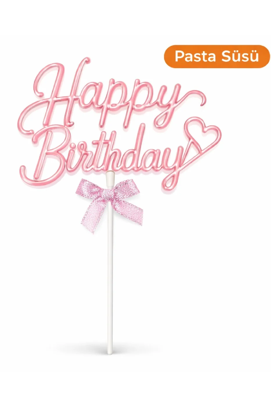Doğum Günü Pasta Süsü Happy Birthday & İyi Ki Doğdun – Pleksi Cake Topper gorsel 2