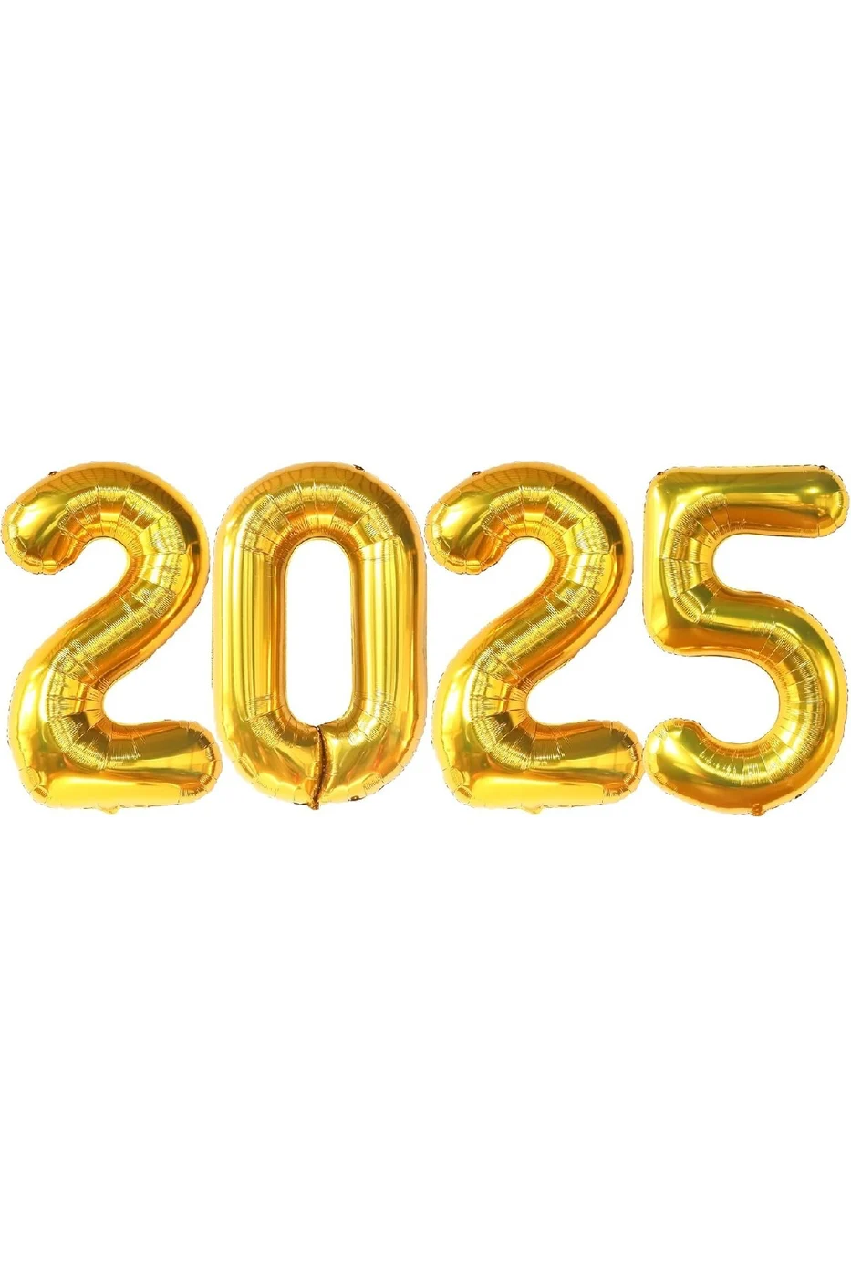 Yeni Yıl Büyük 2025 FolyoBalonları 34 İnç Mutlu Yıllar Süslemeleri Yılbaşı Arifesi Parti Malzemeleri