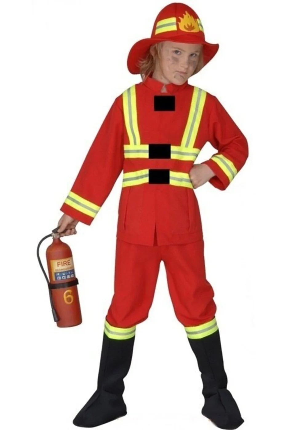 Unisex Çocuk İtfaiyeci Kostümü