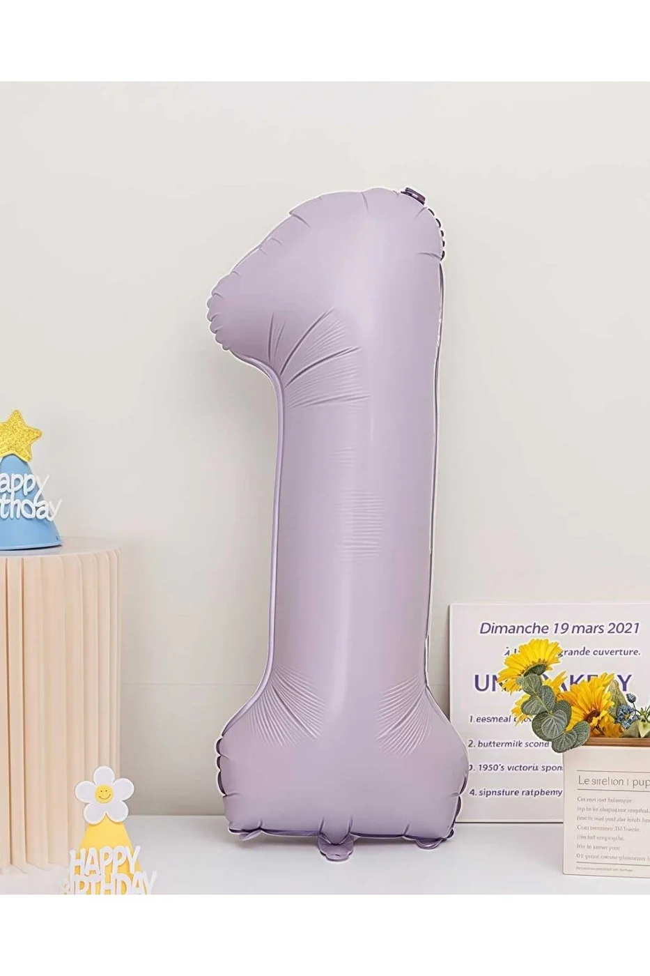 Retro Lila Kelebek Yaş Balonlu Doğum Günü Balon Parti Seti İyi Ki Doğdun Arka Fonlu Doğum Günü Süsü gorsel 2