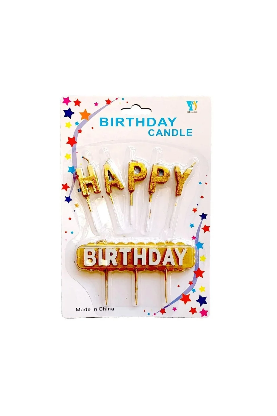 HAPPY BİRTHDAY GOLD PASTA MUMU