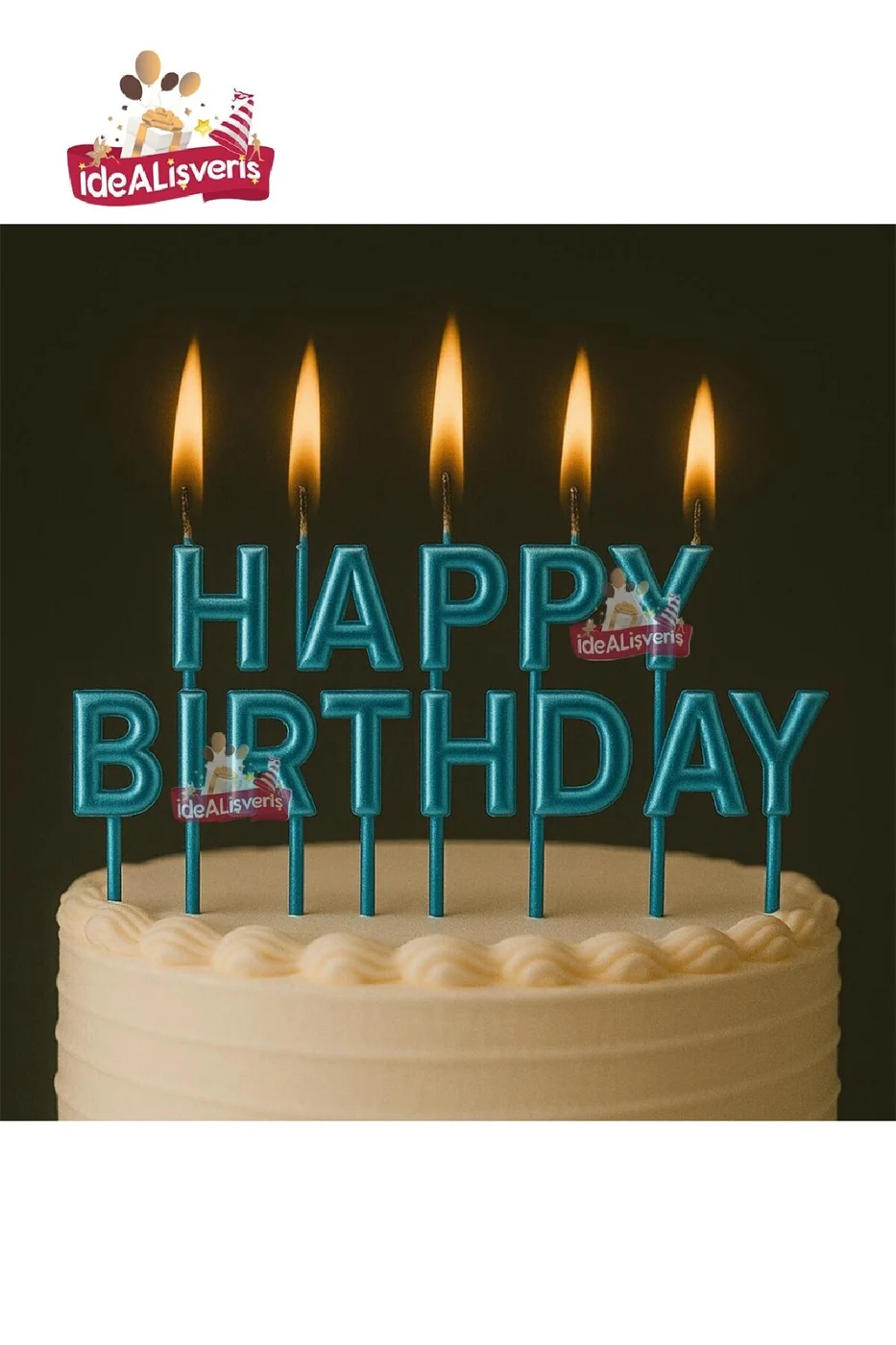 HAPPY BİRTHDAY MAVİ MUM gorsel 5
