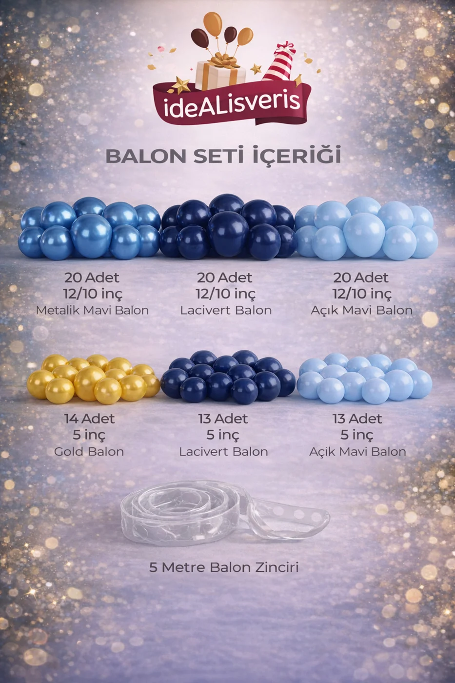 Premium 100’lü Balon Kemeri Seti - Profesyonel Parti Konsepti gorsel 2