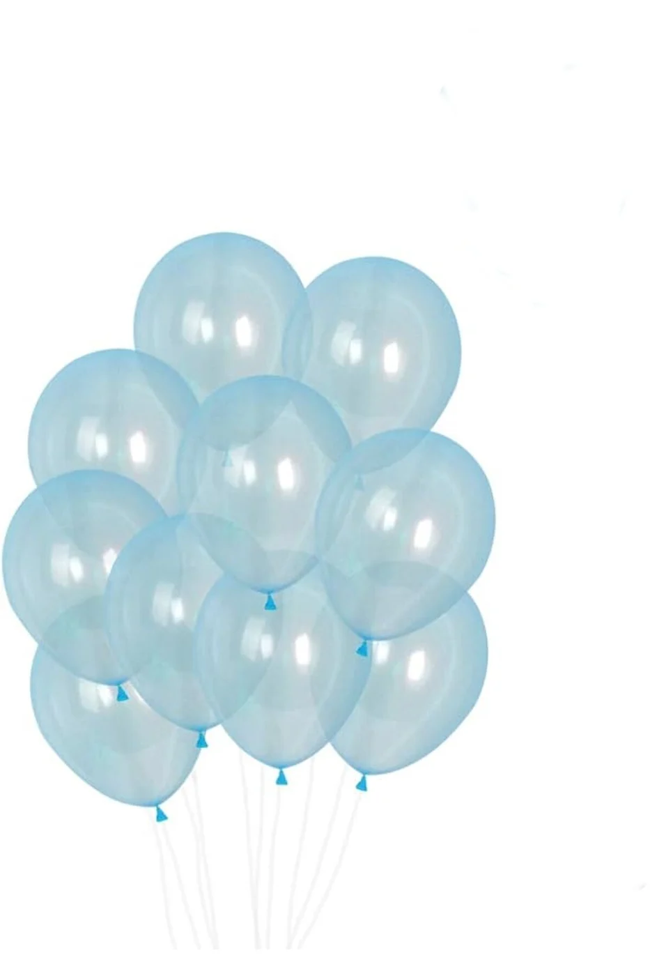 10 Adet Neon Florasan Şeffaf Latex Balon 12 İnç Doğum Günü Parti Balonu Parti Seti Süsü gorsel 2