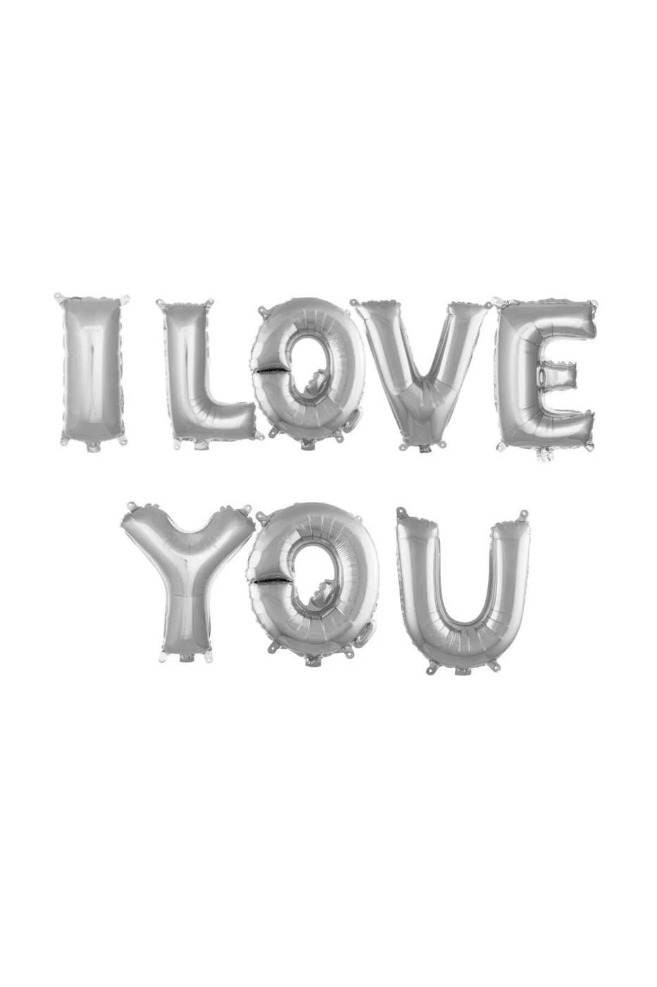 I LOVE YOU GÜMÜŞ SET BALON