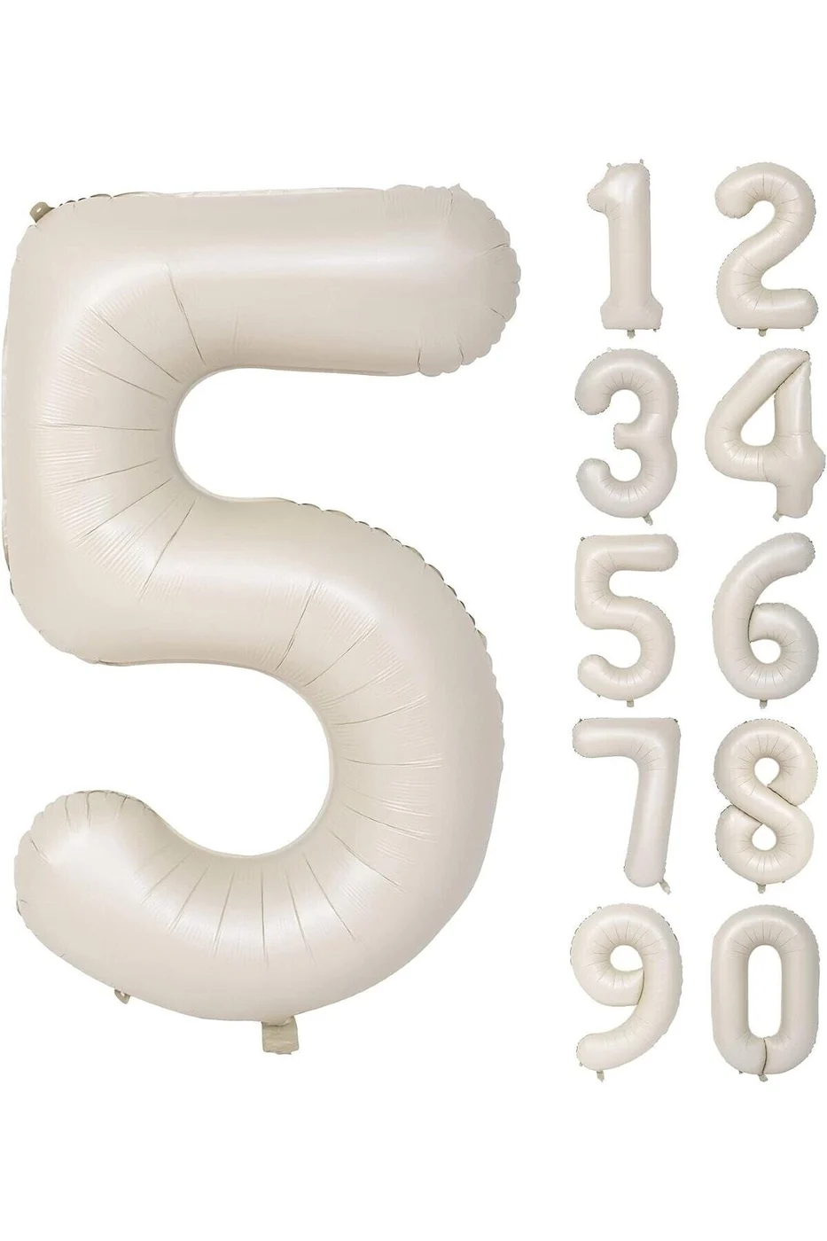 5 Yaş 74 Cm Krem Yaş Folyo Balonu