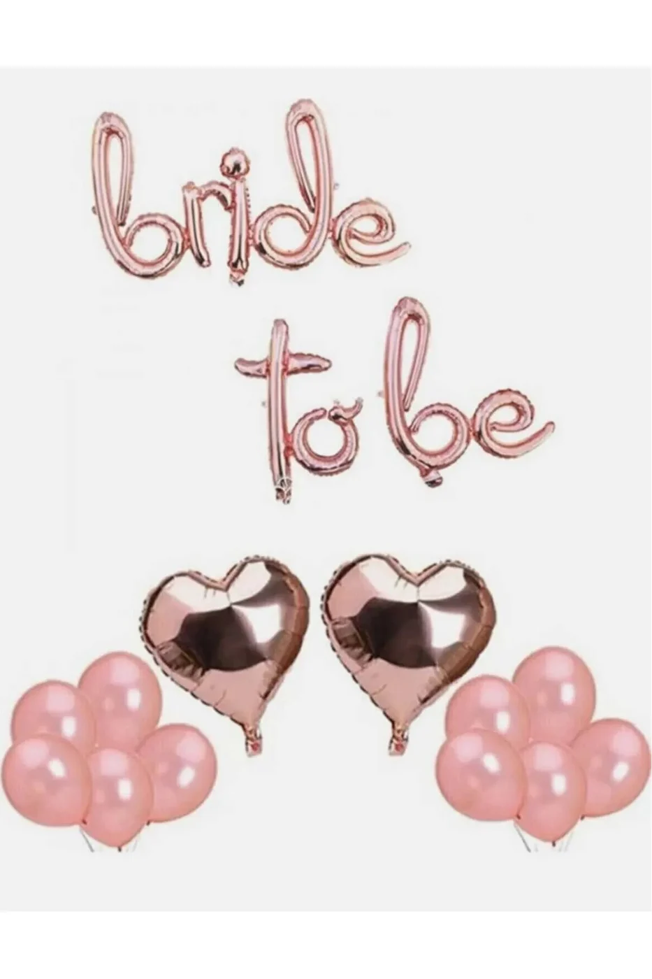 BRIDE TO BE BEKARLIĞA VEDA PARTİ EL YAZILI BALON PARTİ SETİ SÜSÜ gorsel 4