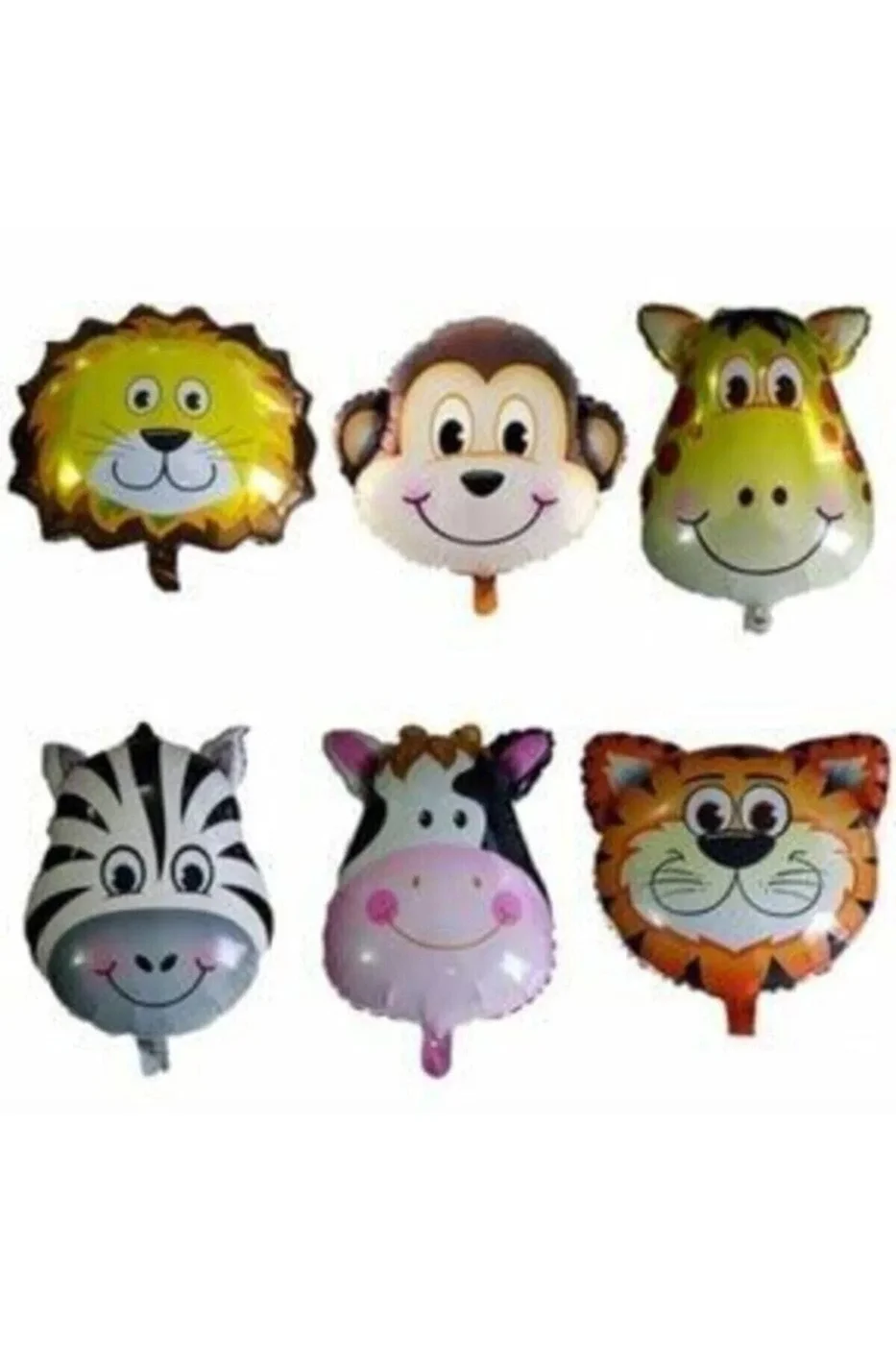 Safari Set Hayvan 6'lı Folyo Balon Seti Safari