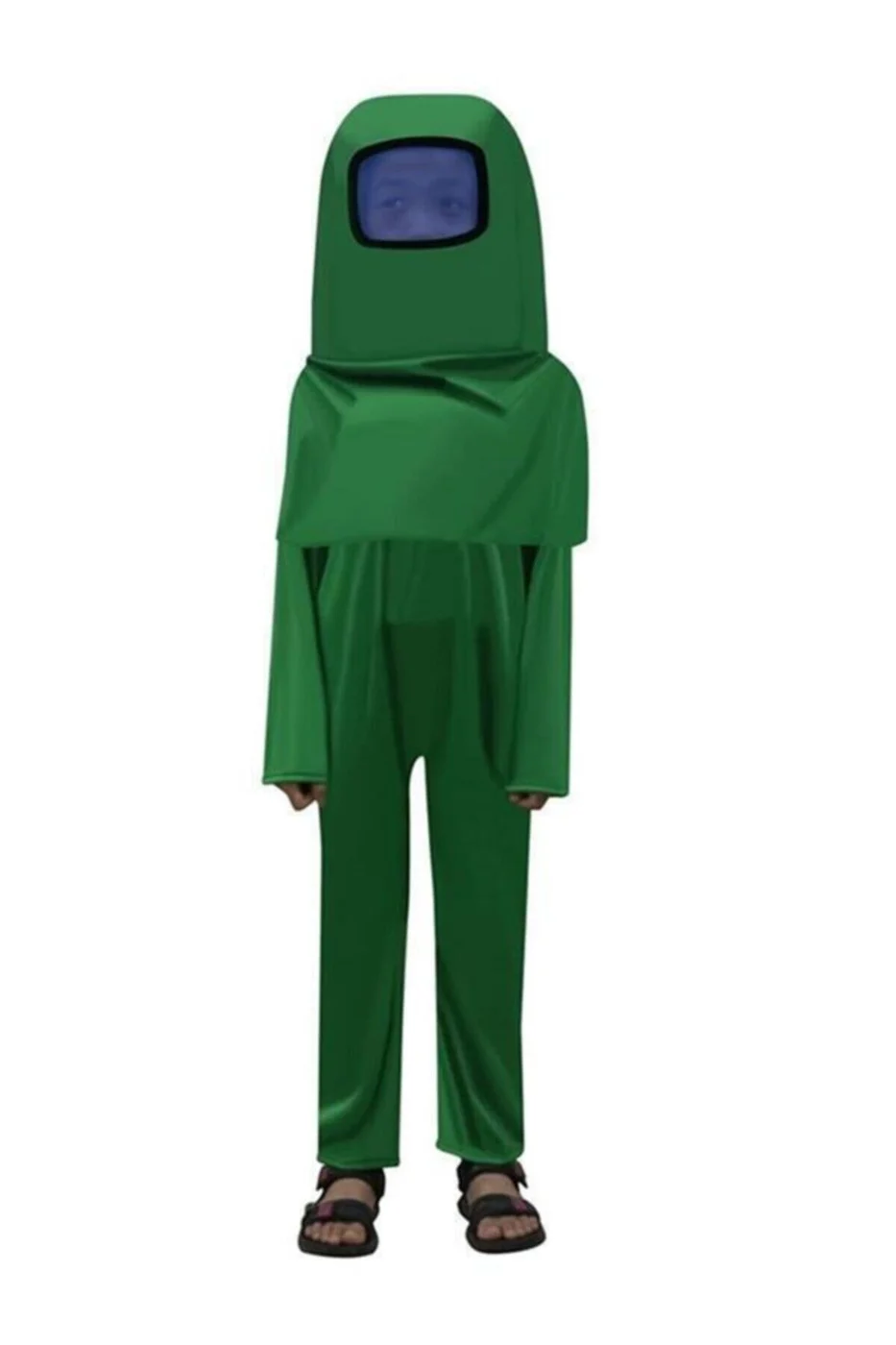 Among Us Cosplay Uzaylı Astronot Kostümü Yeşil