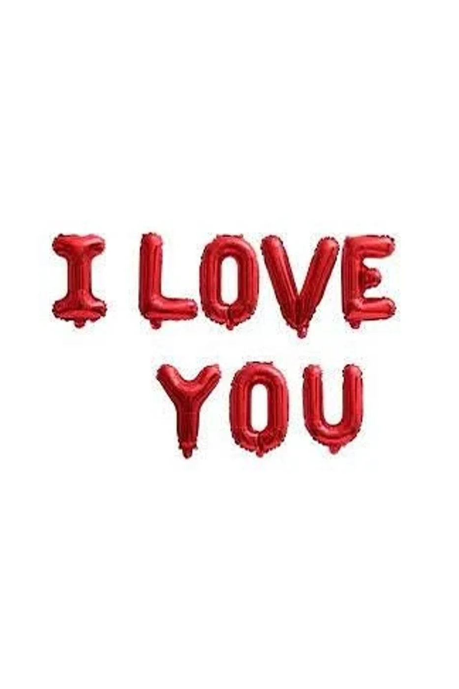 I LOVE YOU KIRMIZI SET BALON