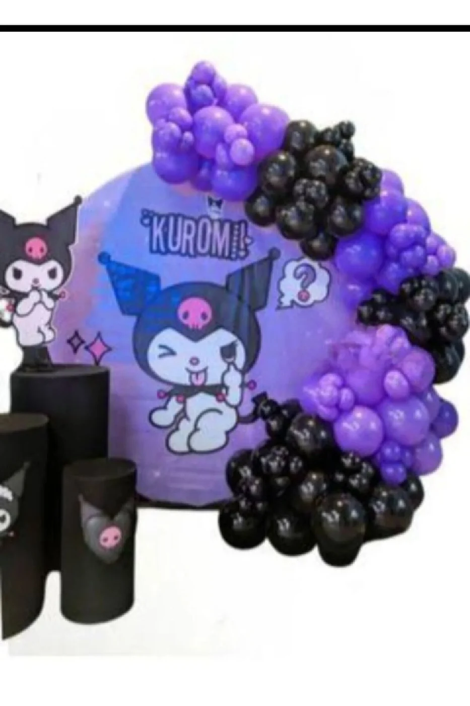 Kuromi Temalı Balon Seti Kuromi Doğum Günü Parti Seti Süsü