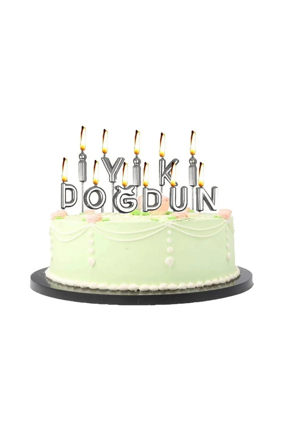 İYİKİ DOĞDUN GÜMÜŞ MUM