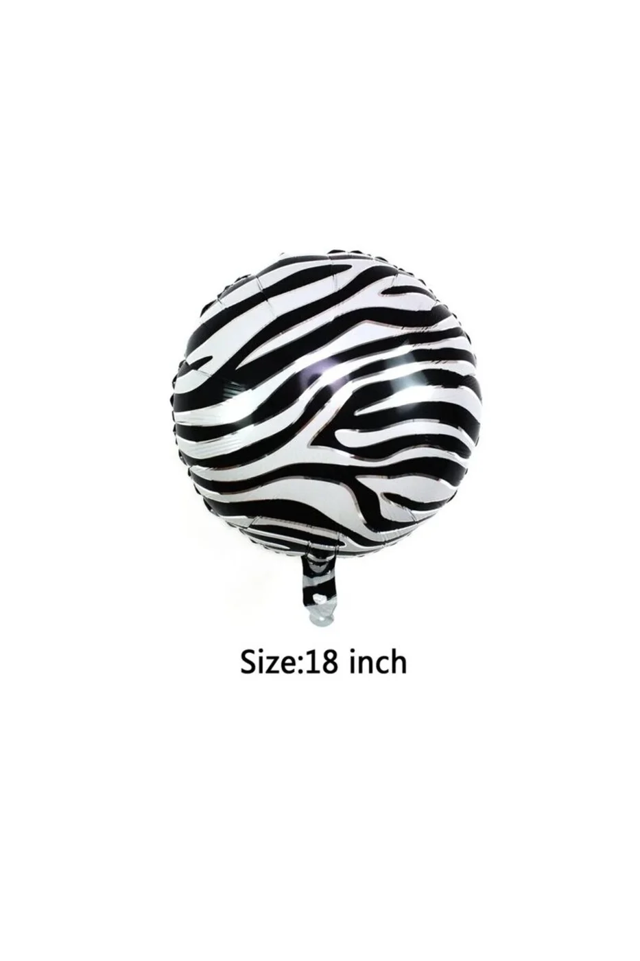 Zebra Desenli 18'' Folyo Balon