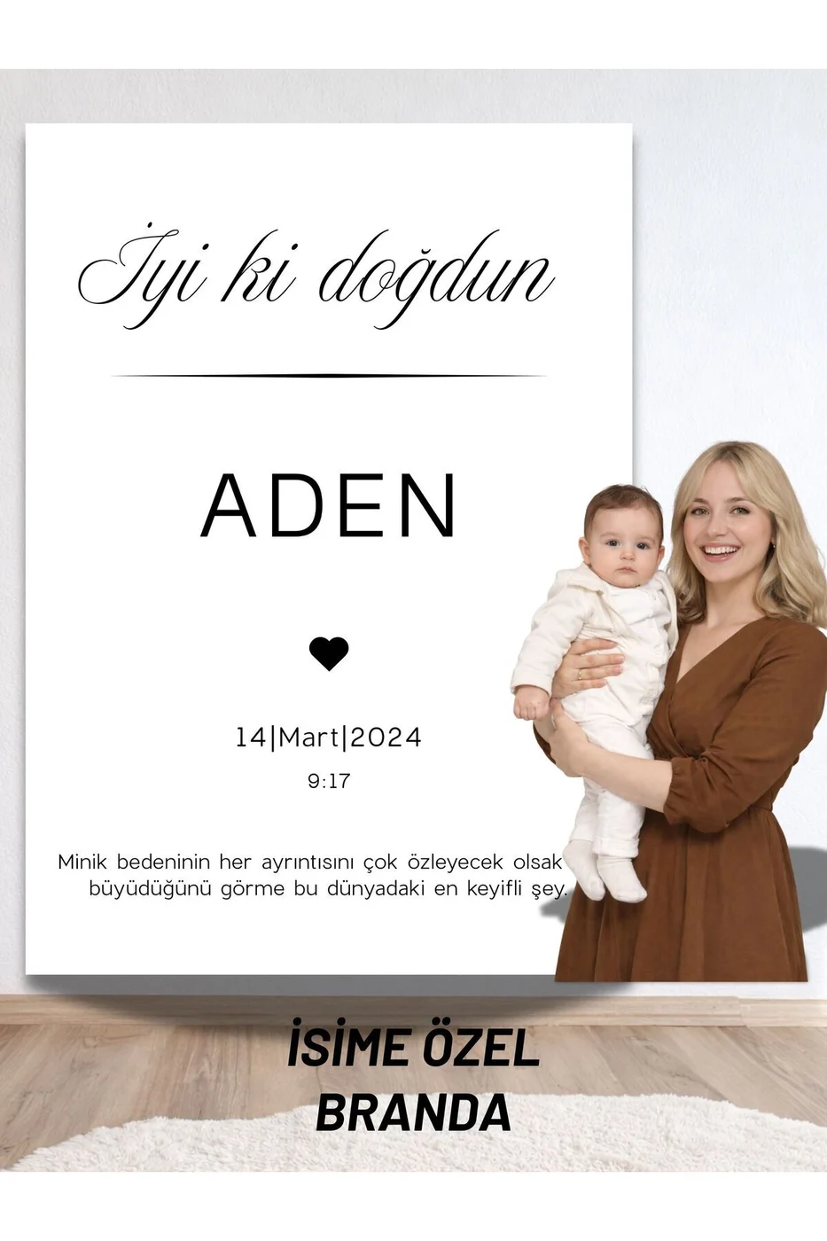 Kişiye Özel Doğum Günü Happy Birthday Duvar Brandası İsimli Arkaplan Çocuk Doğum Günü Konsepti