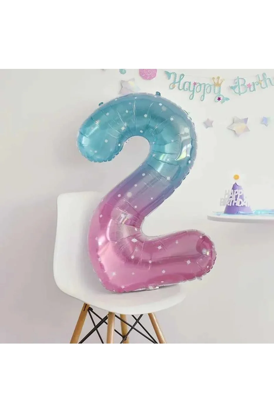 Okyanus Masalı Deniz Kızı Rüyası Pastel Mermaid Yaş Balonlu Doğum Günü Dekor Parti Seti Süsü gorsel 2