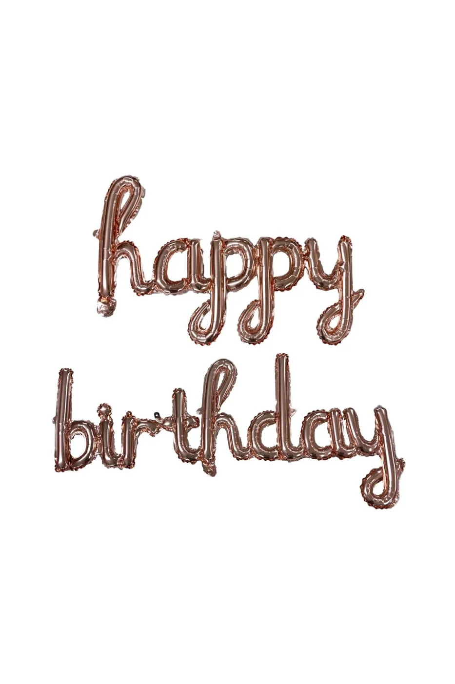 EL YAZILI HAPPY BİRTHDAY ROSEGOLD Folyo Balon