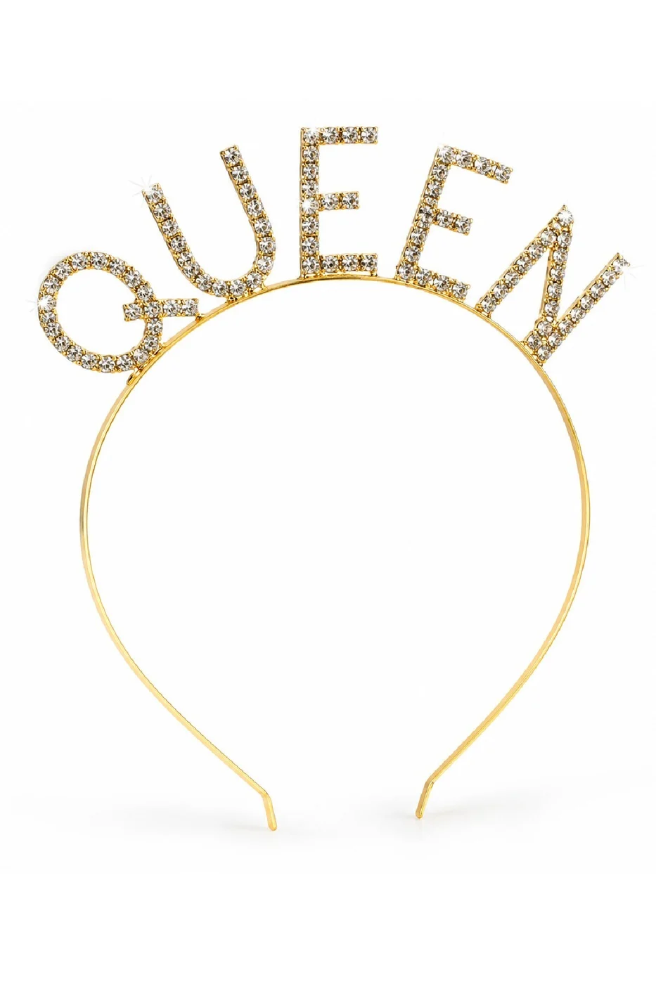 Queen Taşlı Taç Gold – Bekarlığa Veda & Doğum Günü Parti Tacı gorsel 3