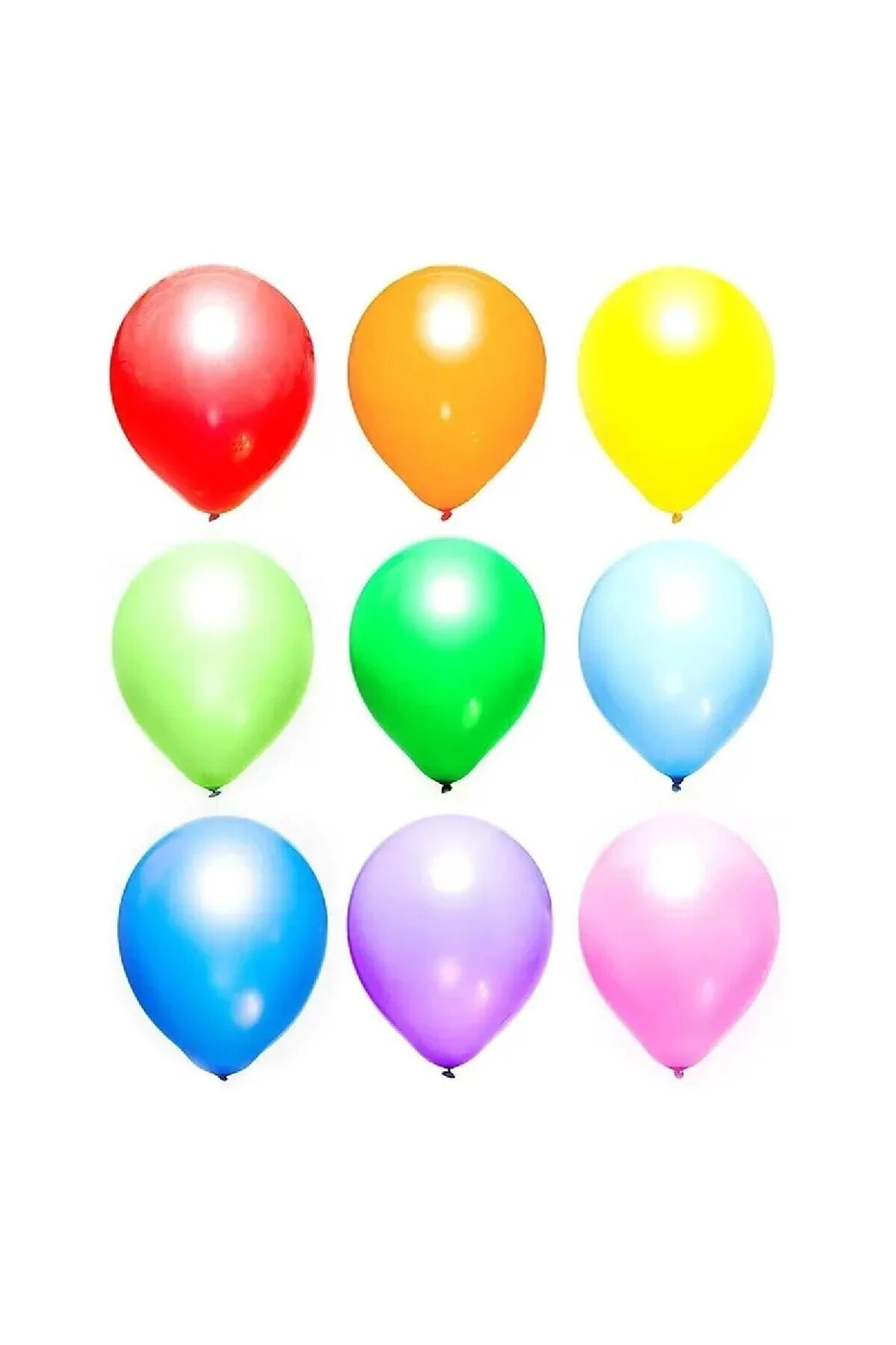 90 ADET 9 RENK KARIŞIK BALON gorsel 2