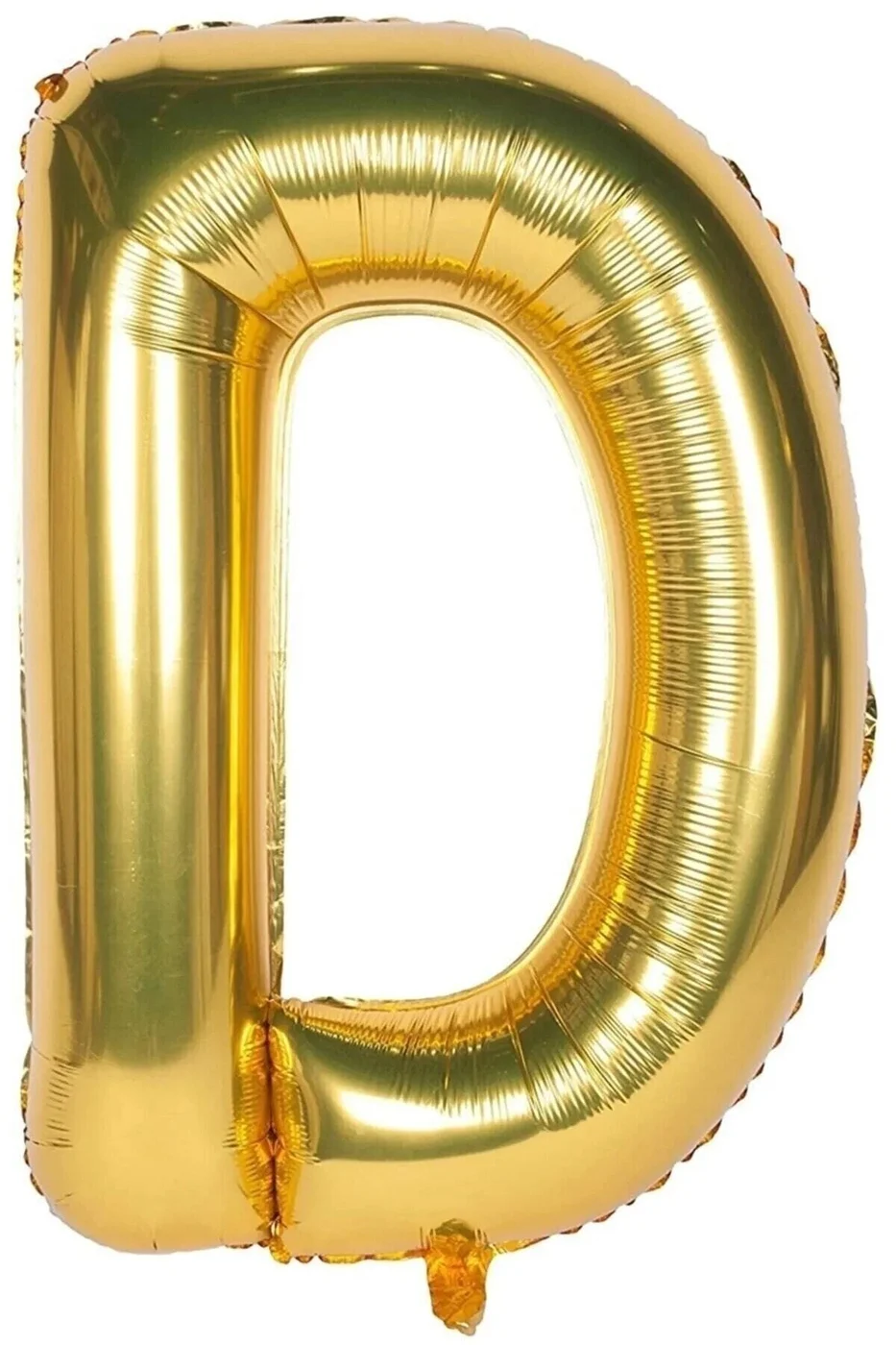 Folyo Balon D Harfi Helyum Balon 36 Cm Gold Renk gorsel 2