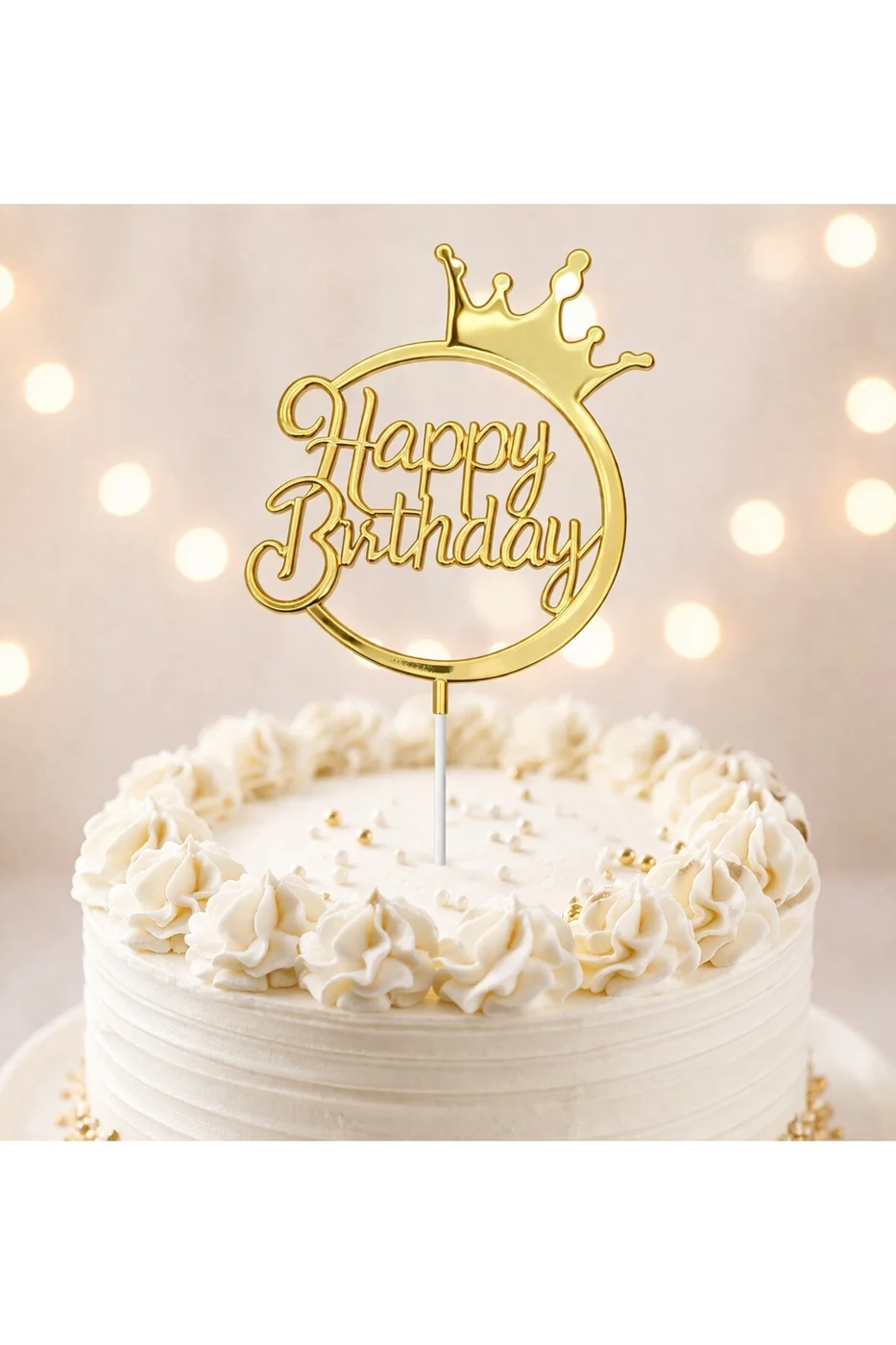 Happy Birthday Pasta Süsü Pleksi – İyi Ki Doğdun Pasta Üstü Yazı