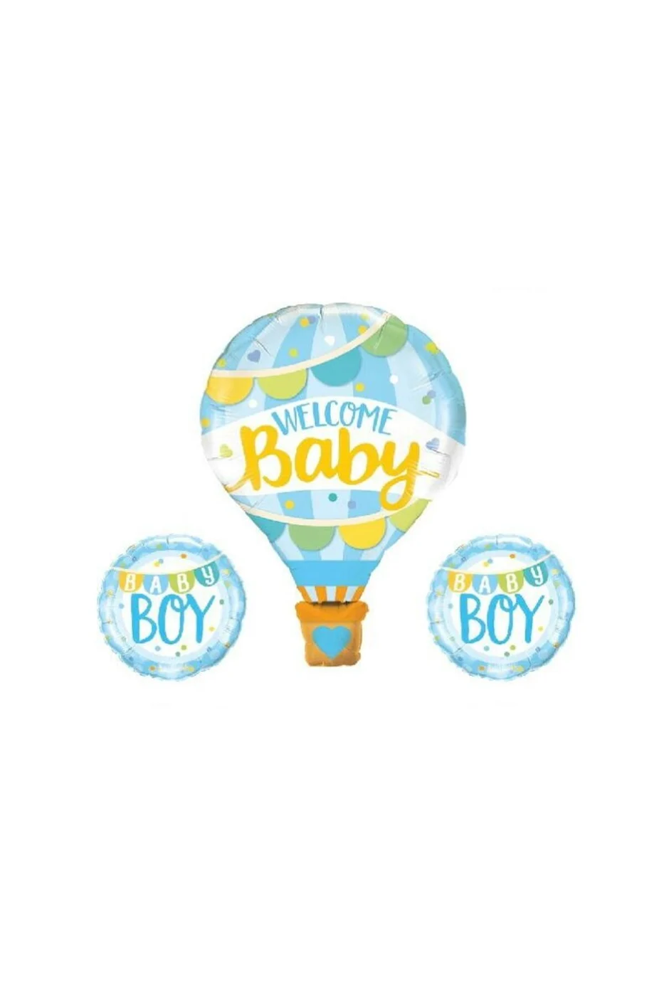 Welcome Baby 3’lü Mavi Set Folyo Balon