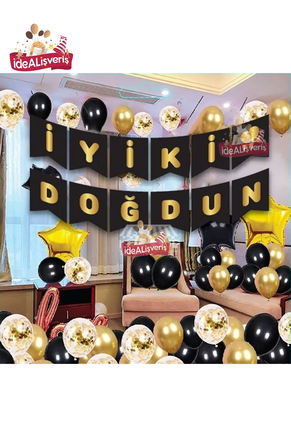 İyi Ki Doğdun Gold Varaklı Doğum Günü Yazısı gorsel 2