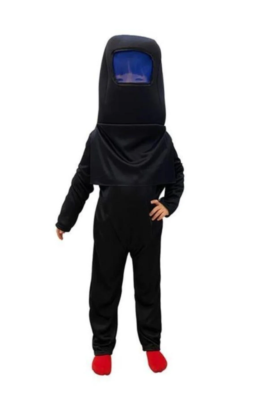 Among Us Cosplay Uzaylı Astronot Kostümü Siyah