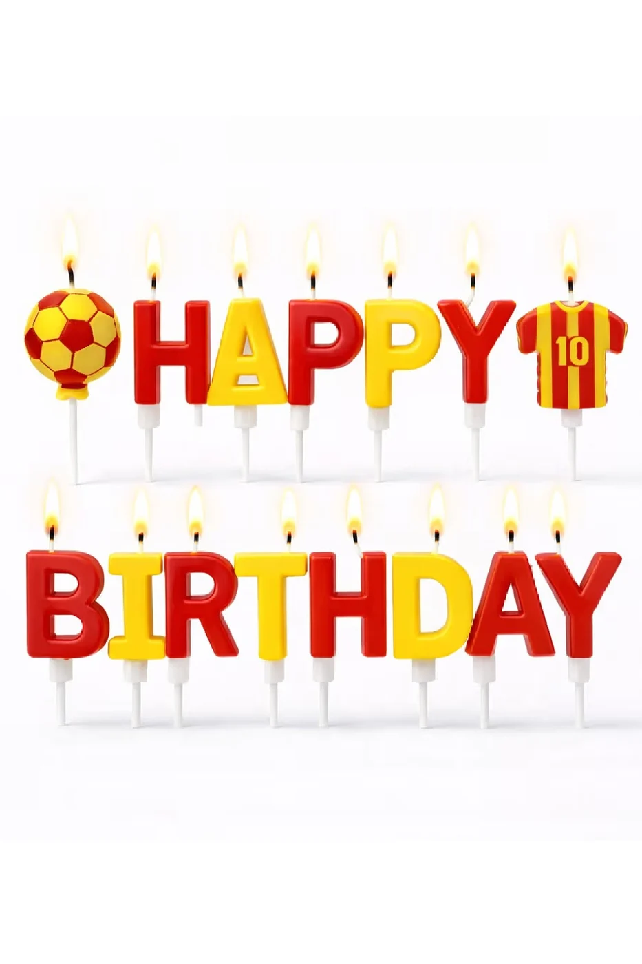 SARI KIRMIZI TARAFTAR HAPPY BİRTHDAY MUM SETİ