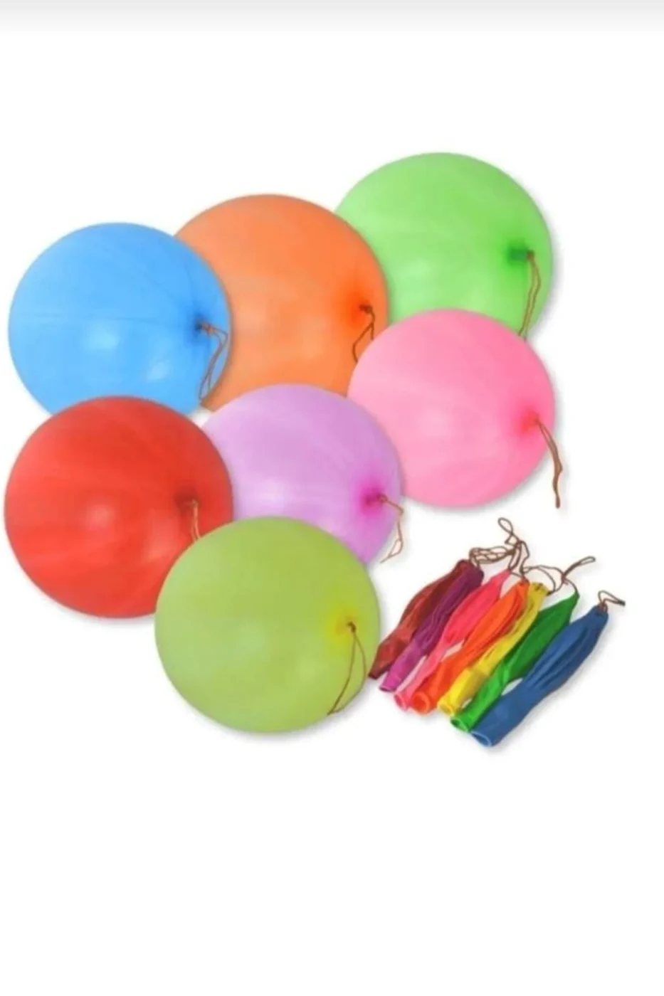 25 Adet Lastikli Zıpzıp Balon Ipli Punch Panç Büyük Balon gorsel 3