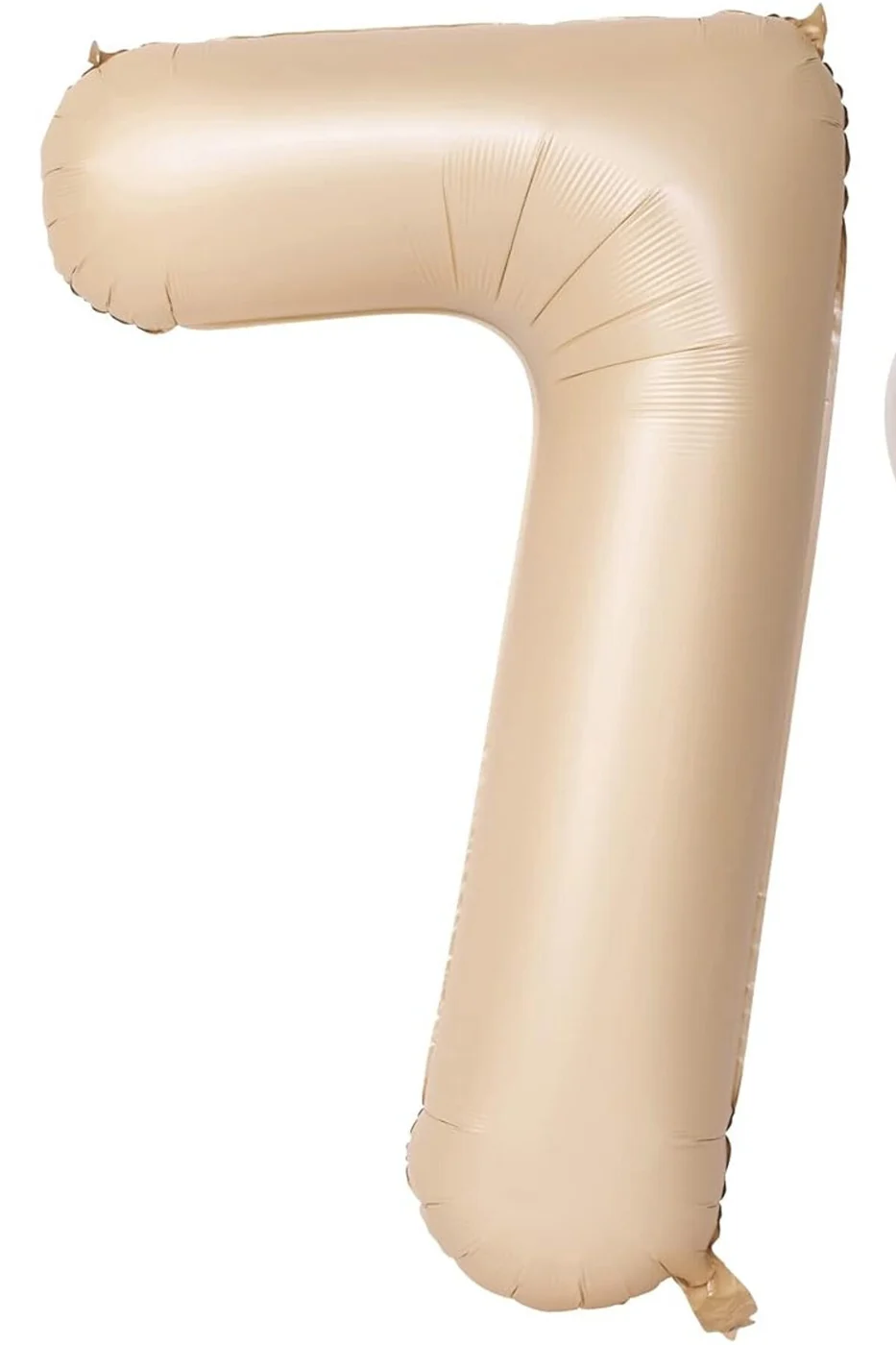 Rakam Yaş 74 Cm Retro Bej Sütlükahve Yaş Folyo Balonu gorsel 3