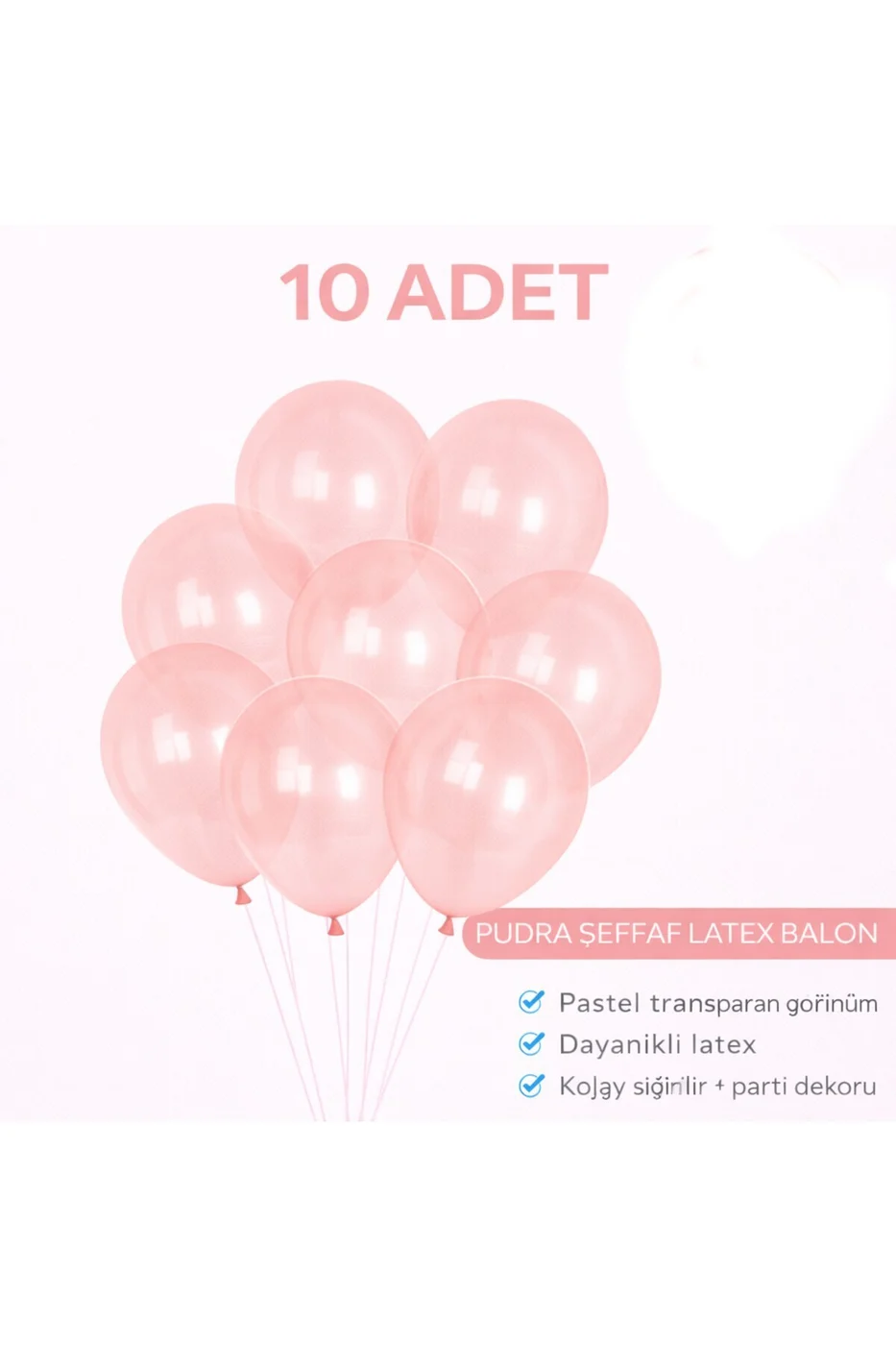 10 Adet Neon Florasan Şeffaf Latex Balon 12 İnç Doğum Günü Parti Balonu Parti Seti Süsü