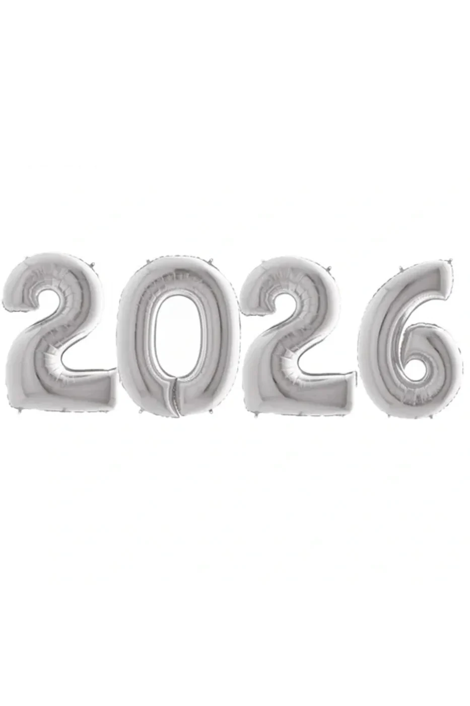 Yeni Yıl Büyük 2026 FolyoBalonları 34 İnç Mutlu Yıllar Süslemeleri Yılbaşı Arifesi Parti Malzemeleri