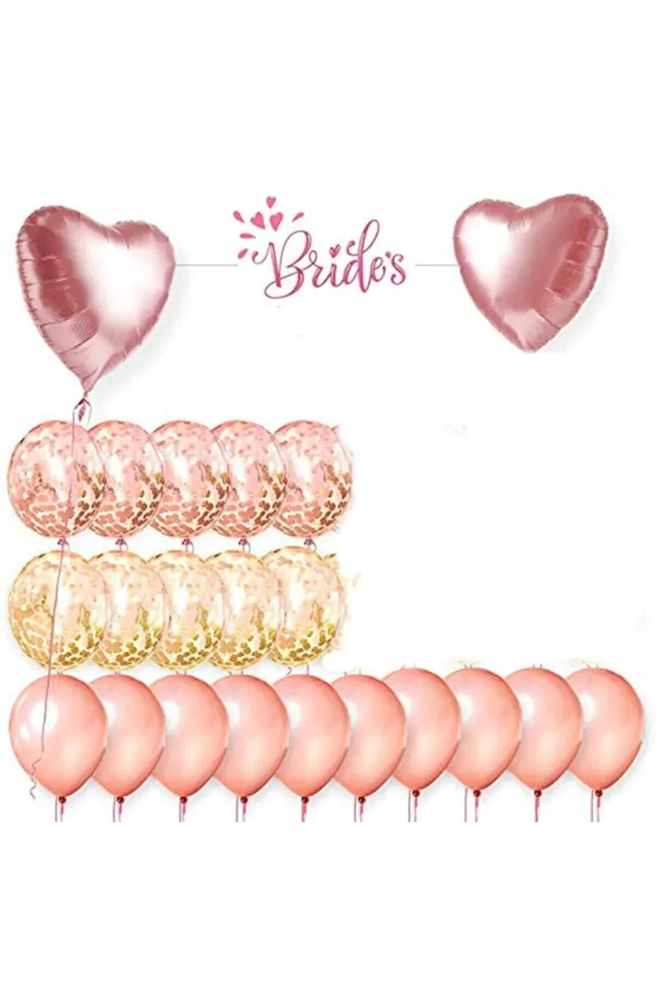 Rose Gold Bride Bekarlığa Veda Partisi Seti gorsel 2