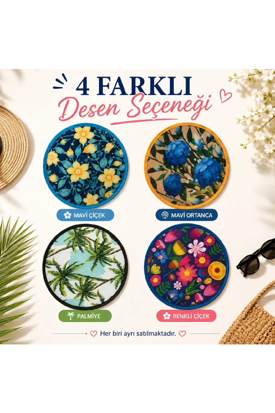 Kore Desenli Katlanır El Yelpazesi | Yazlık Serinletici Yelpaze | Hafif Taşınabilir | Çanta Boy | 4 Desen Seçeneği gorsel 6