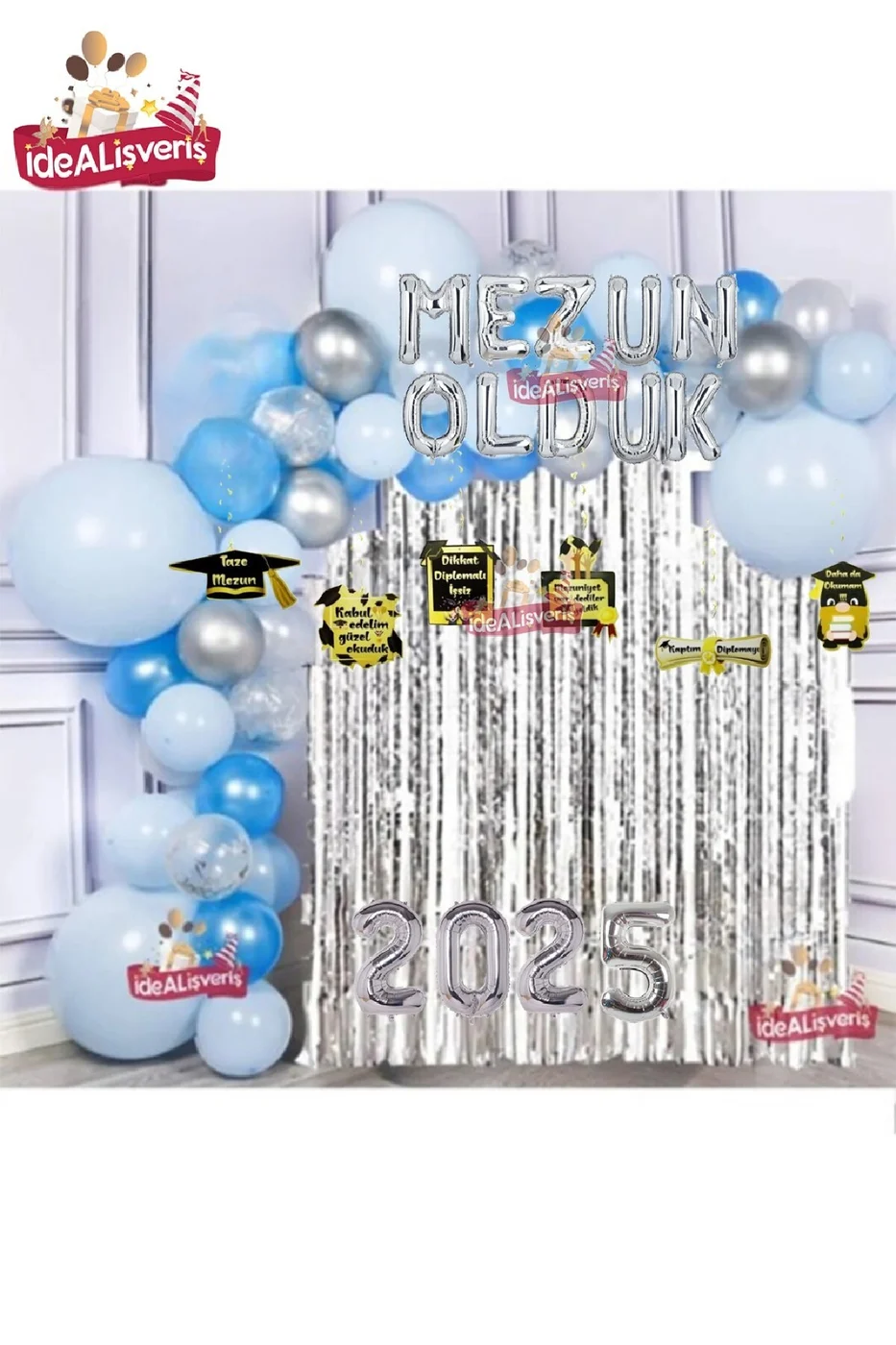 Mezuniyet Süsleri Full Gümüş Süsleri 2025 gorsel 5