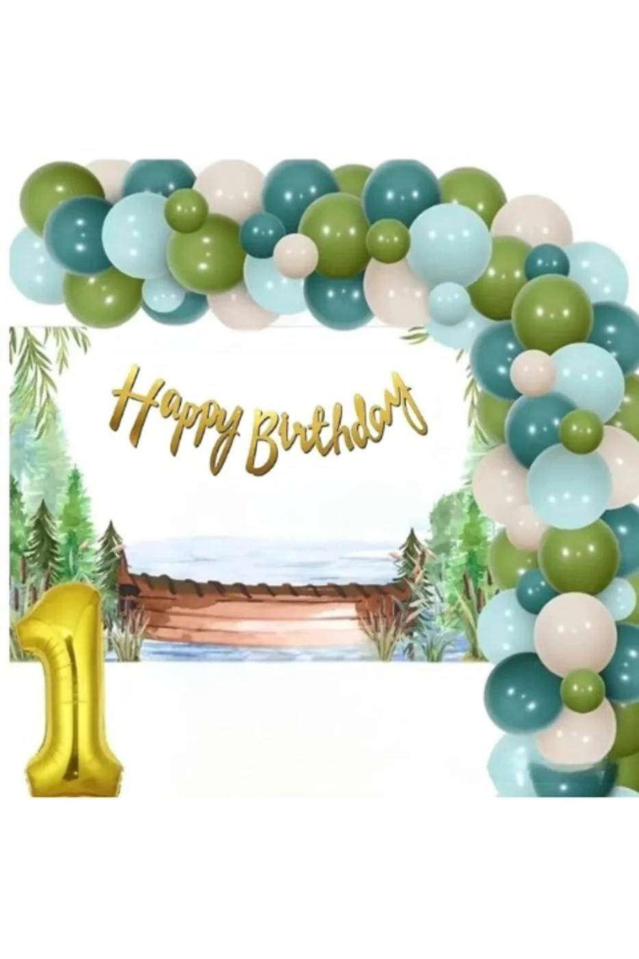 OKYANUS TEMALI DOĞUM GÜNÜ BALON KONSEPTİ DOĞUM GÜNÜ PARTİ SETİ SÜSÜ gorsel 3