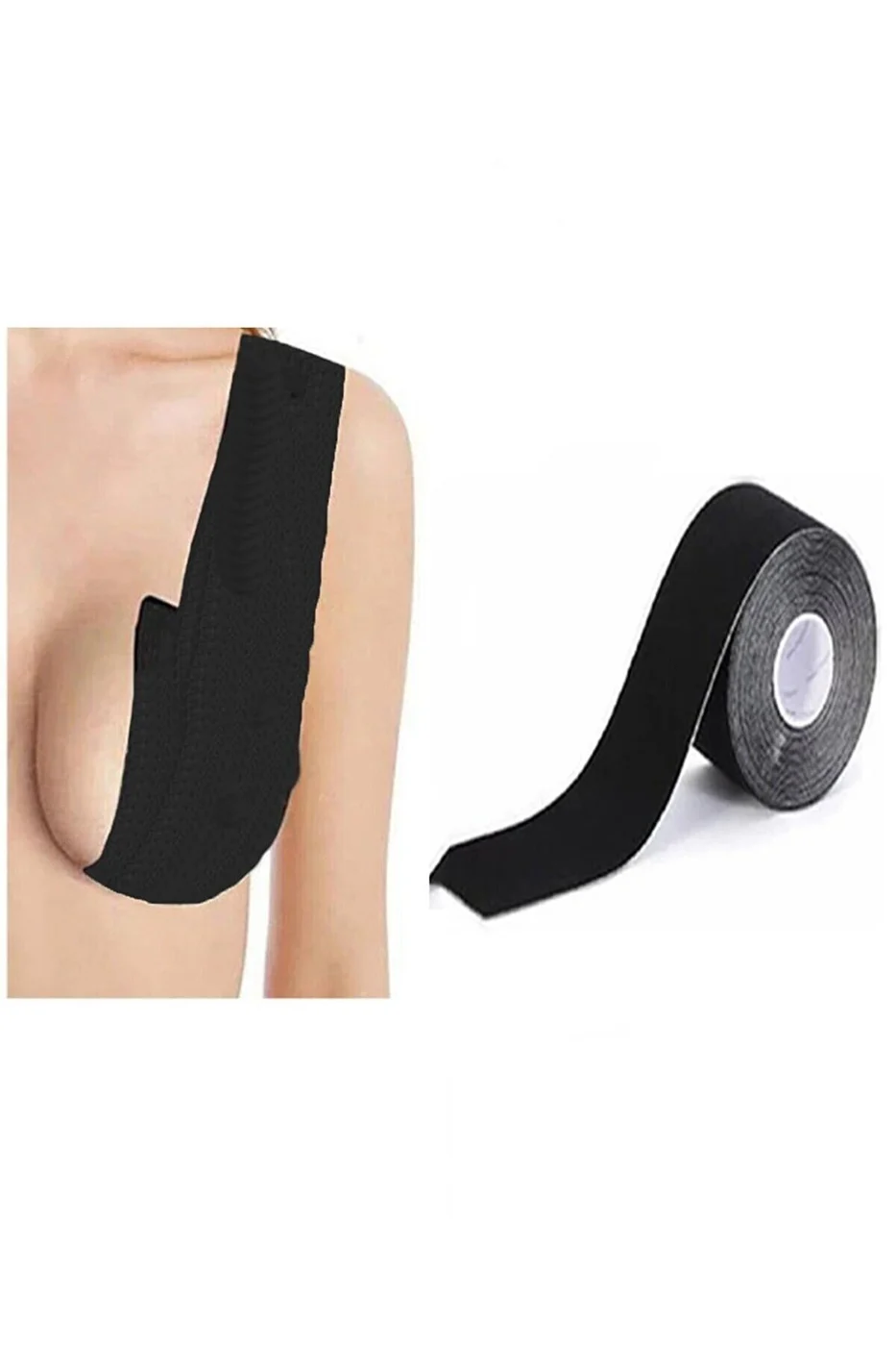 Göğüs Dikleştirici ve Şekillendirici Bant Siyah 5 cm x 5 mt