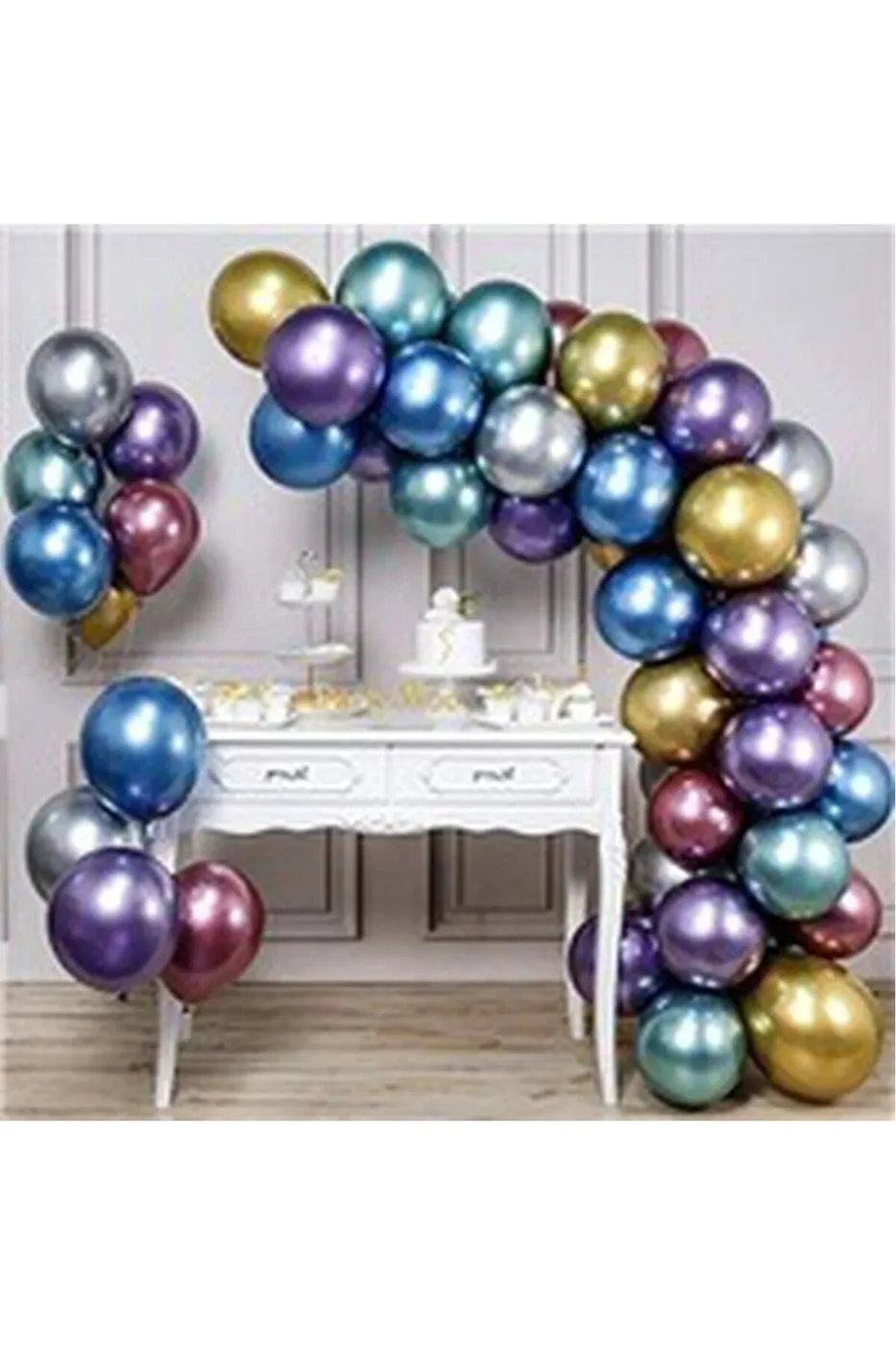 KROM RENK BALON ZİNCİRİ 50 Lİ gorsel 4