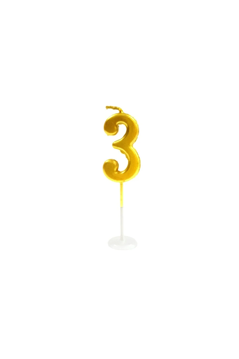 KÜÇÜK BOY 3 RAKAM GOLD MUM 8CM