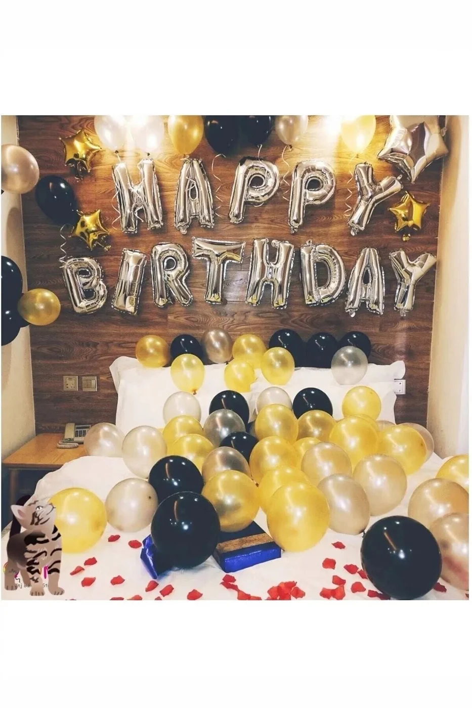 Gümüş Doğum Günü Seti Happy Birthday Seti gorsel 2
