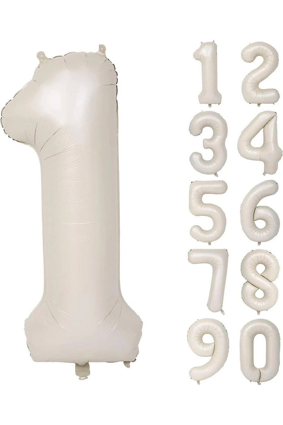 1 Yaş 74 Cm Krem Yaş Folyo Balonu gorsel 2