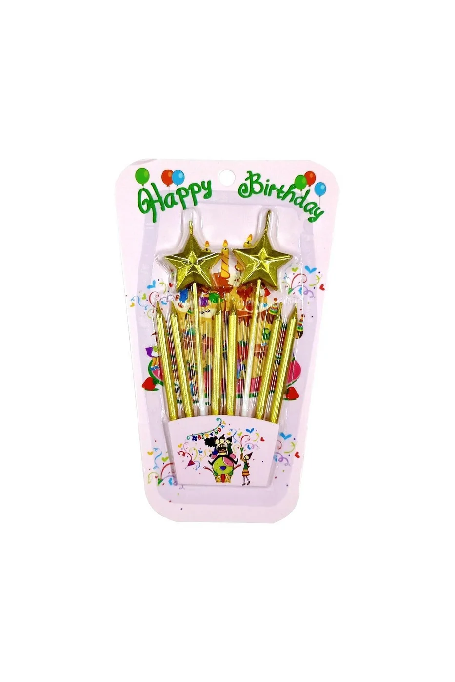 2 Lİ ÇUBUKLU YILDIZ GOLD MUM
