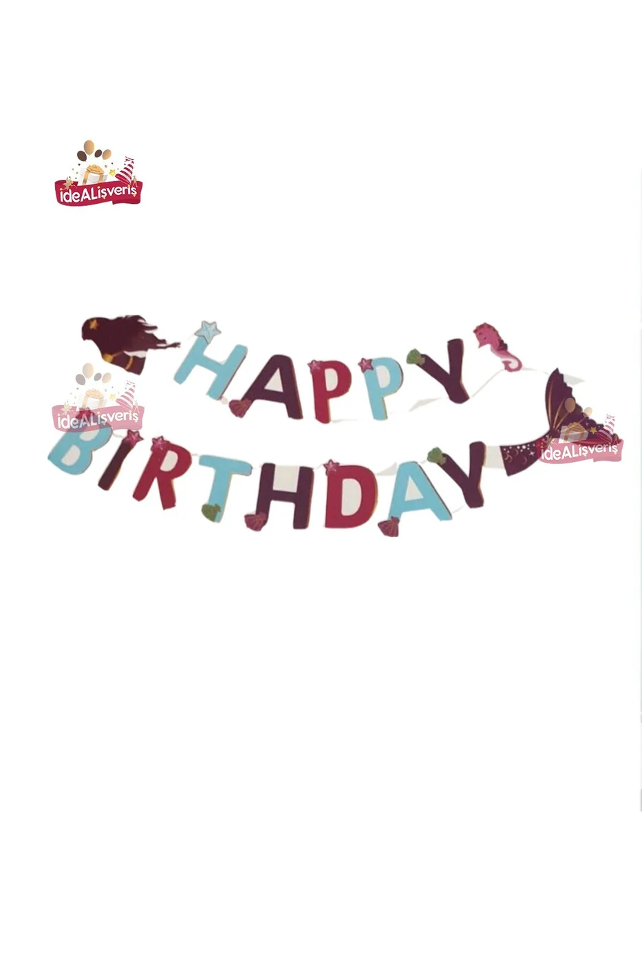 Happy Birthday Deniz Kızı Banner Uzar Yazı