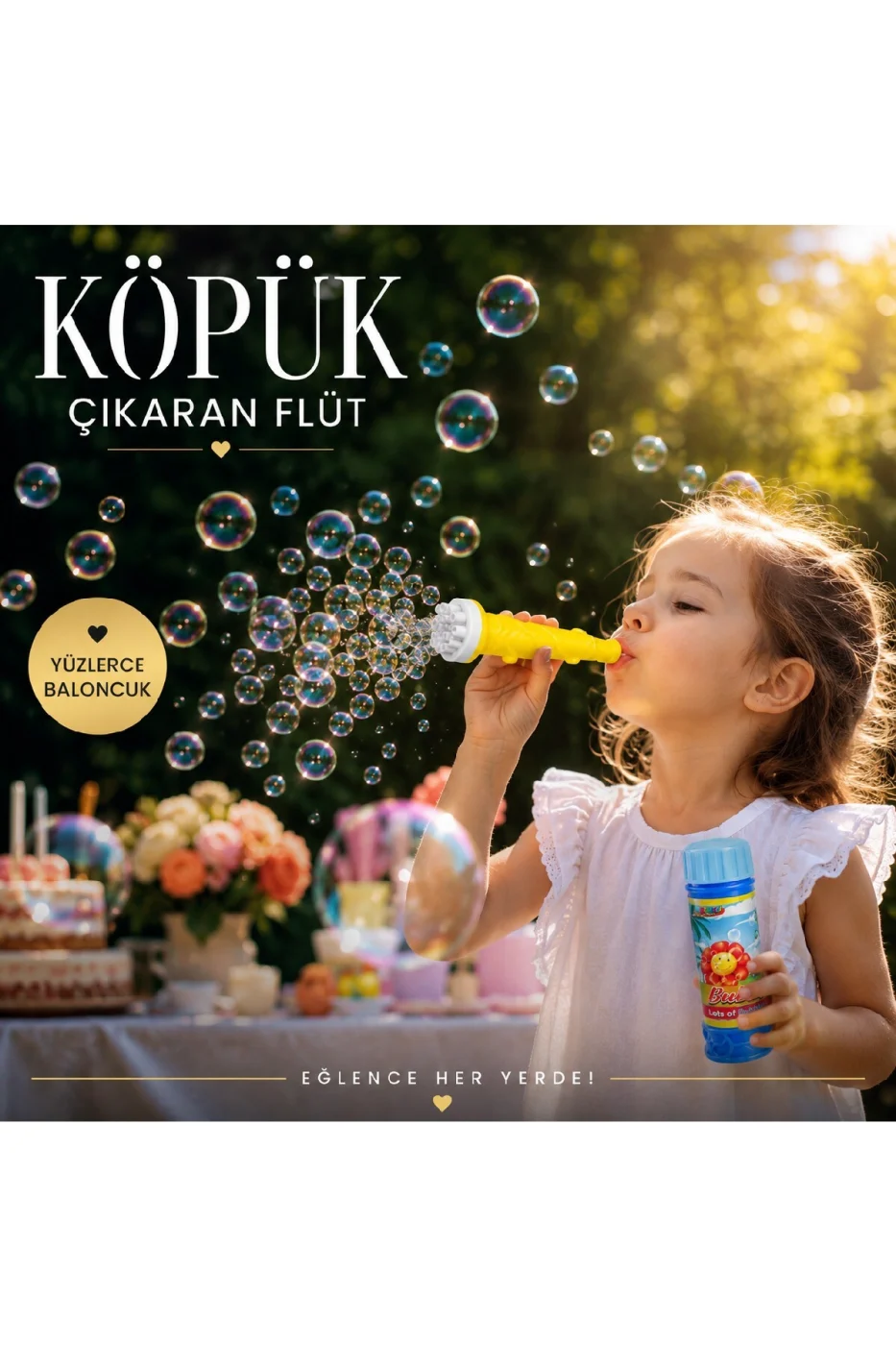 Köpük Çıkaran Flüt 2 Li Set | Bubble Flute Baloncuk Oyuncağı | Parti Hediyeliği | Çocuk Eğlence Oyuncağı gorsel 7