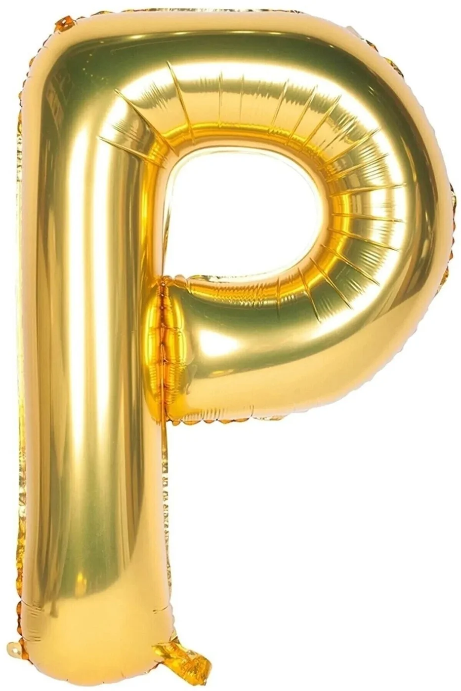 Folyo Balon P Harfi Helyum Balon 36 Cm Gold Renk gorsel 2