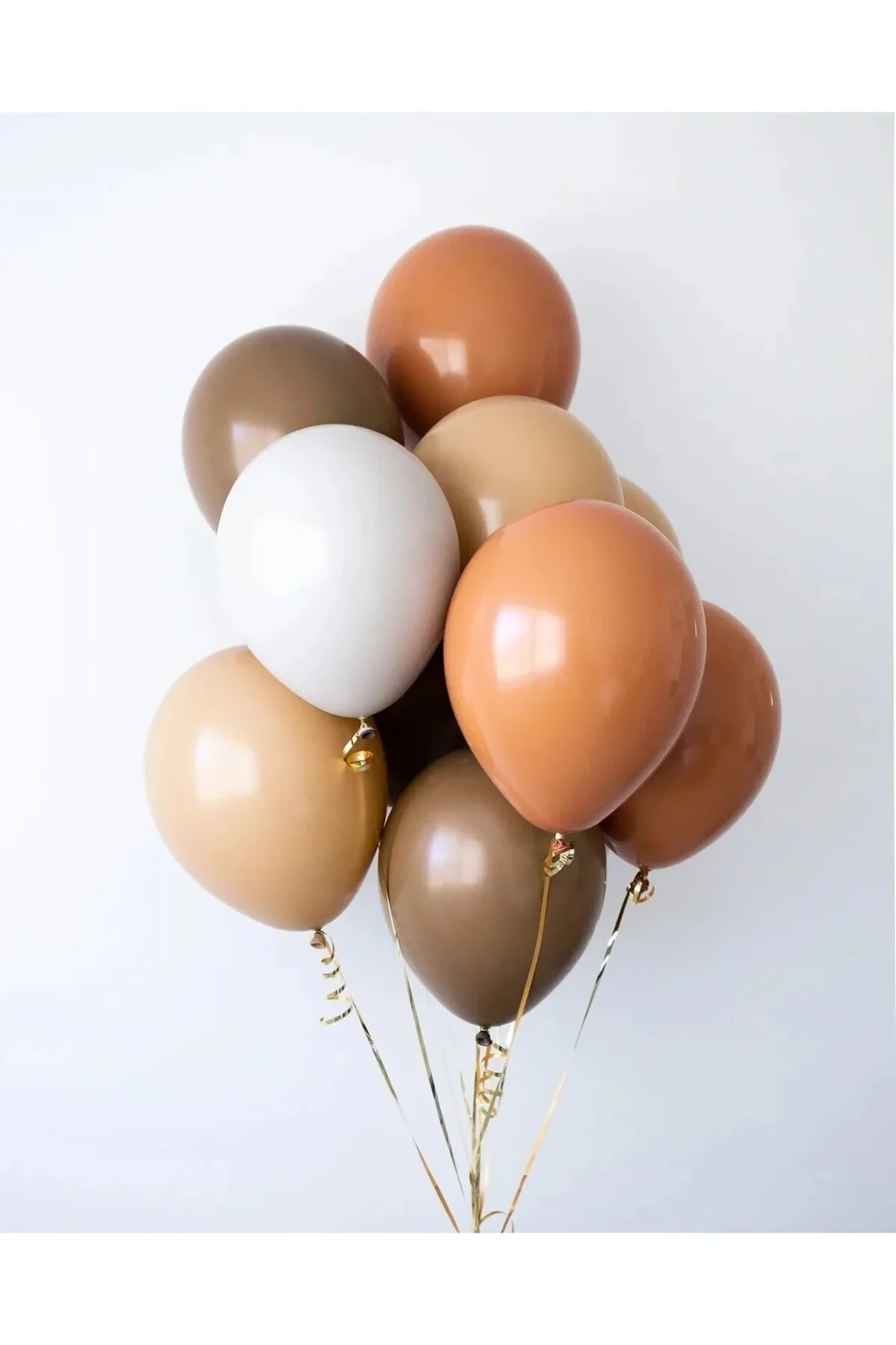 Retro Kahve Tondaki Renkler Balon Demeti 30 Lu gorsel 2